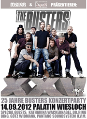 25 years of THE BUSTERS big party in Wiesloch 14th of september