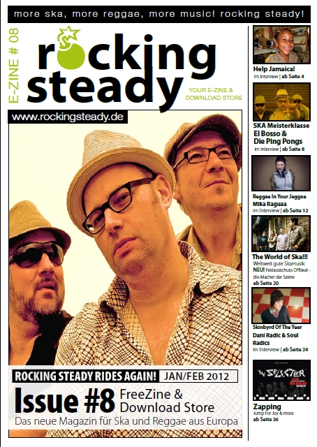 New issue of Rocking Steady - featuring El Bosso & Die Ping Pongs on the frontpage